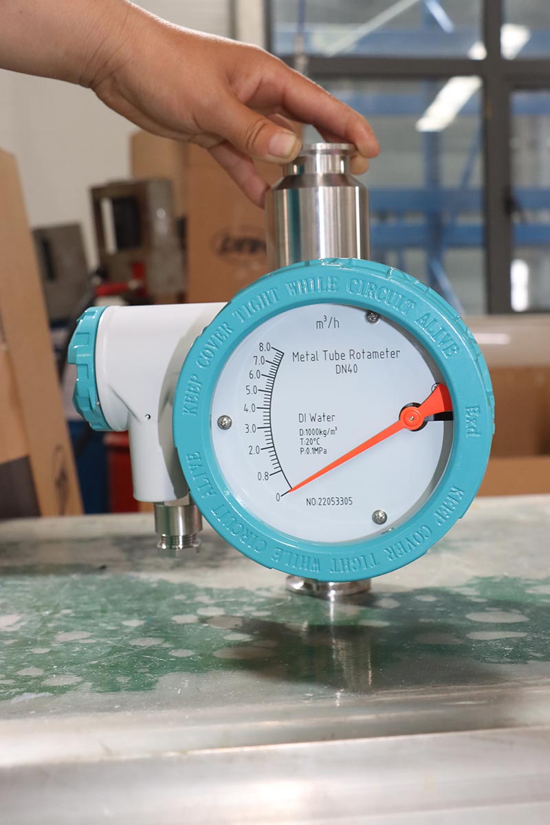 vertically mounted or horizontally mounted metal tube rotameter